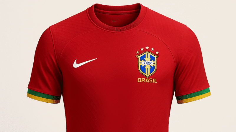Site ingles afirma que seleção brasileira terá uniforme reserva na cor vermelha