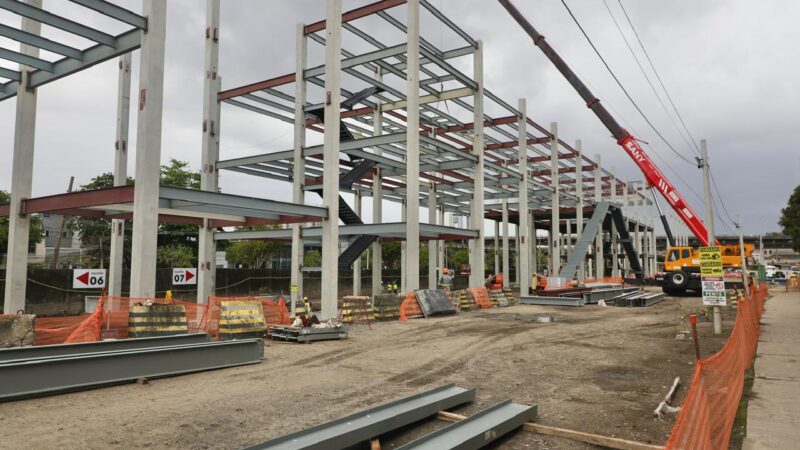 Obras da Fábrica do Samba Rosa Magalhães seguem na região da antiga Estação Leopoldina