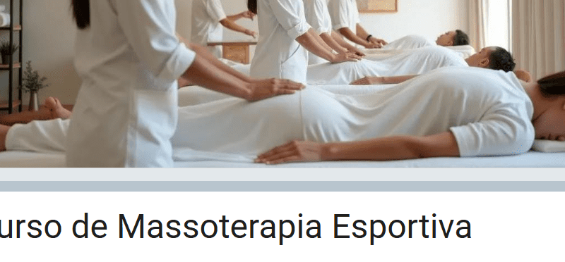 Inscrições para curso de massoterapia esportiva são abertas pela Secretaria Municipal de Esportes