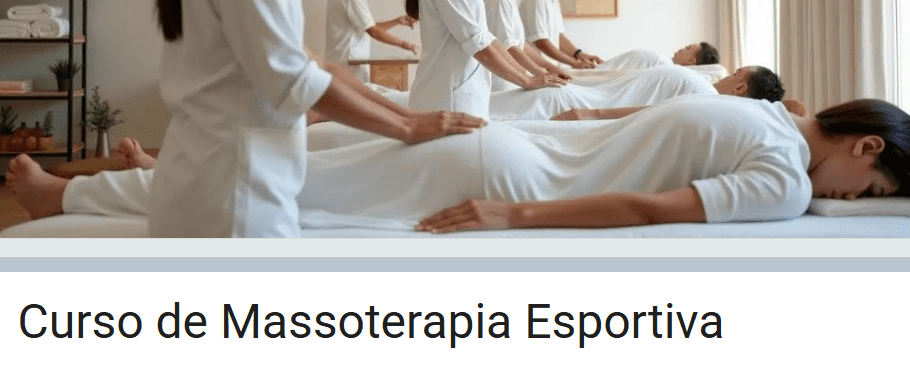 Inscrições para curso de massoterapia esportiva são abertas pela Secretaria Municipal de Esportes