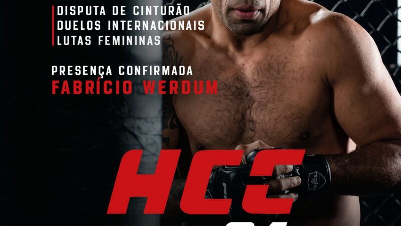 HCC Combat 24 traz Fabrício Werdum para edição histórica em Guarapari ES