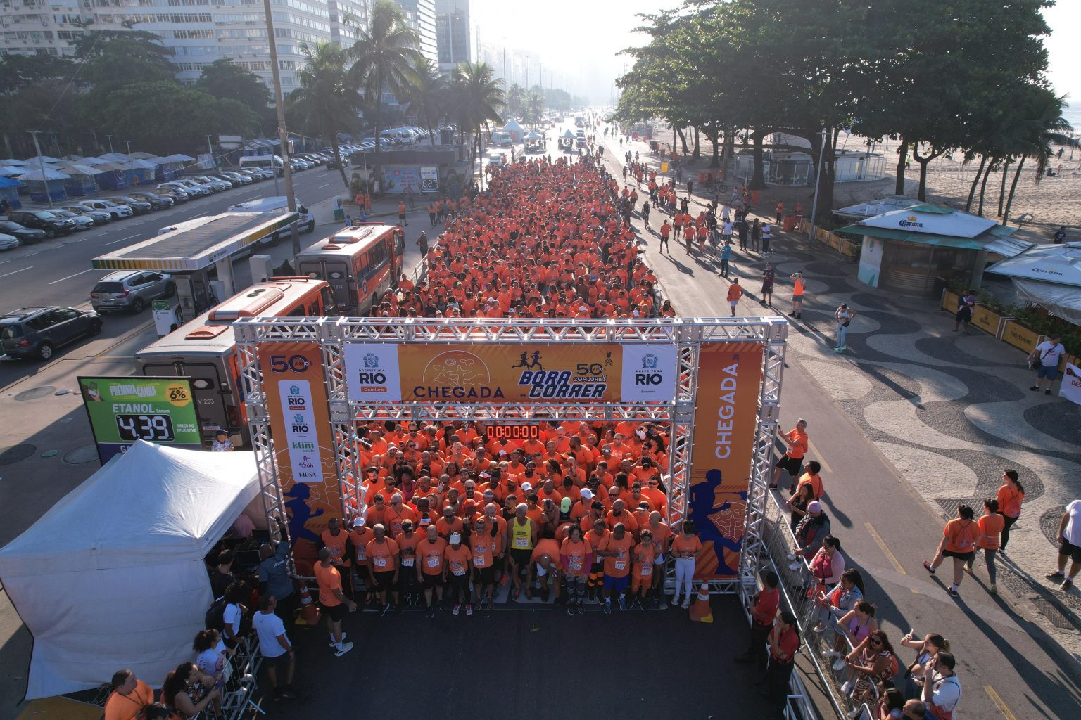 Corrida e caminhada da Comlurb movimentam Copacabana neste domingo