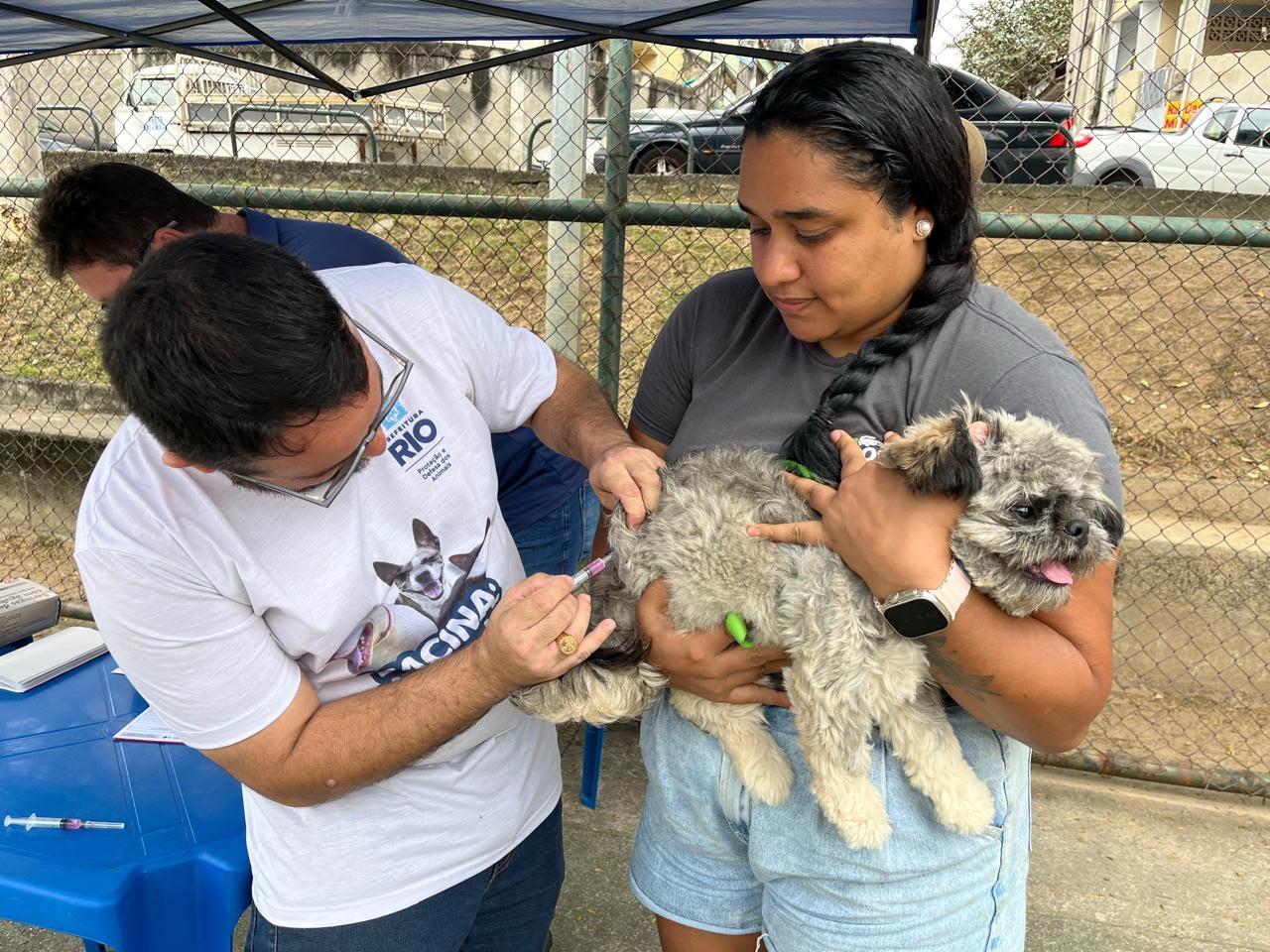 Ações de bem-estar animal são realizadas na Taquara pelo Conselho de Favelas e Subprefeitura