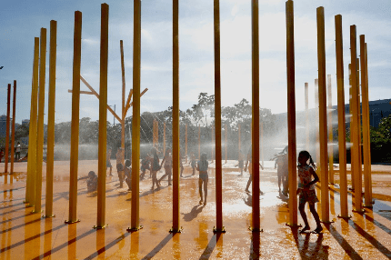 Celebração de legado olímpico: Parque Rita Lee é inaugurado com praça molhada e espaço para eventos