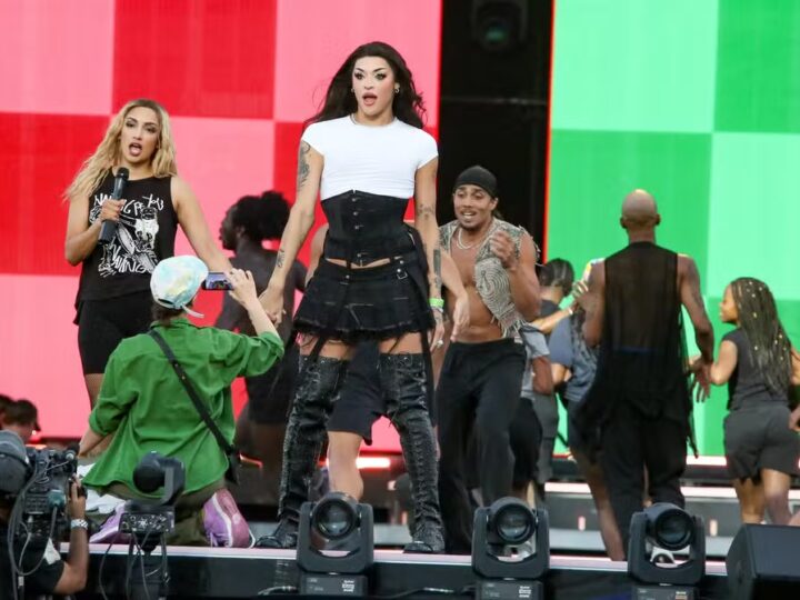 Momento Inesperado: Público Surpreendido por Dublê de Madonna em Copacabana, Seguido por Performance Vibrante com Pabllo Vittar
