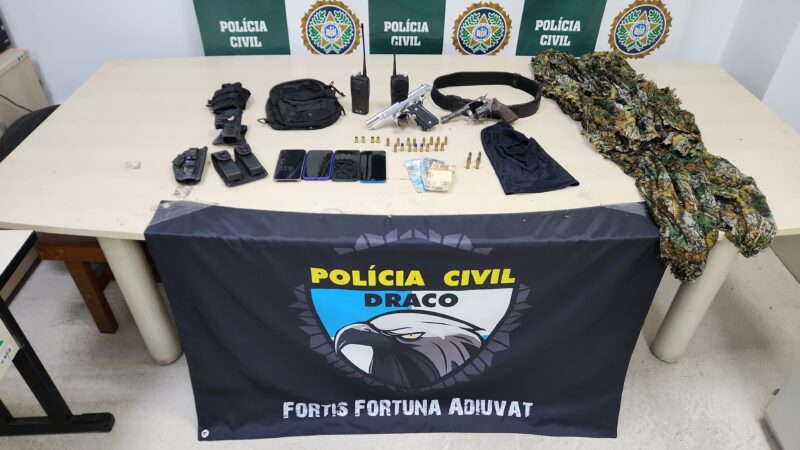 Operação estadual captura milicianos que extorquiam comerciantes em Vargem Grande