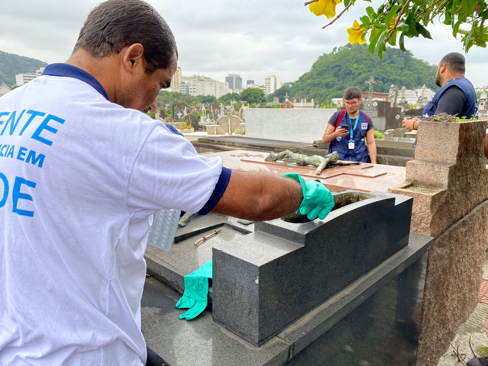 Ações de controle da dengue são intensificadas nos cemitérios devido ao Dia de Finados