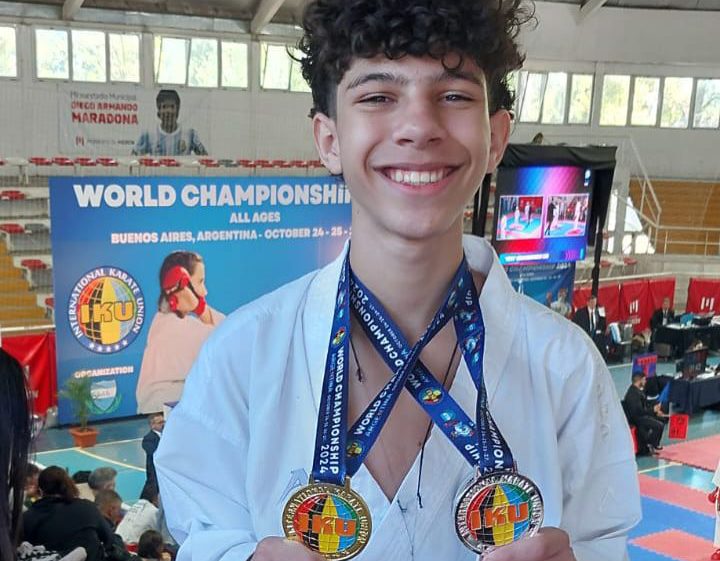 Atleta da Vila Olímpica de Bangu se destaca como campeão mundial de karatê